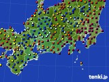 2017年07月14日の東海地方のアメダス(日照時間)