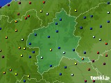 群馬県のアメダス実況(日照時間)(2017年07月14日)