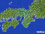 近畿地方のアメダス実況(風向・風速)(2017年07月14日)