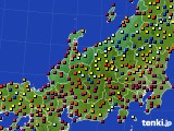 北陸地方のアメダス実況(日照時間)(2017年07月15日)