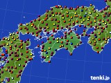 四国地方のアメダス実況(日照時間)(2017年07月15日)