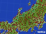 北陸地方のアメダス実況(気温)(2017年07月15日)