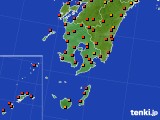 鹿児島県のアメダス実況(気温)(2017年07月15日)