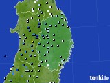 岩手県のアメダス実況(降水量)(2017年07月16日)