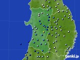 2017年07月16日の秋田県のアメダス(降水量)