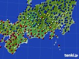 2017年07月16日の東海地方のアメダス(日照時間)