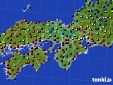 近畿地方のアメダス実況(日照時間)(2017年07月16日)