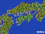 四国地方のアメダス実況(日照時間)(2017年07月16日)