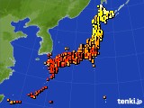 アメダス実況(気温)(2017年07月16日)