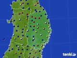 岩手県のアメダス実況(日照時間)(2017年07月17日)