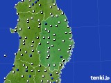 2017年07月17日の岩手県のアメダス(風向・風速)