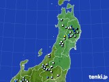 東北地方のアメダス実況(降水量)(2017年07月18日)