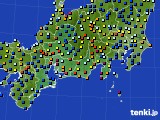 東海地方のアメダス実況(日照時間)(2017年07月18日)