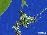 2017年07月18日の北海道地方のアメダス(気温)