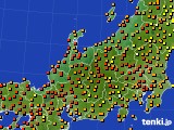 北陸地方のアメダス実況(気温)(2017年07月19日)