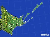 道東のアメダス実況(気温)(2017年07月19日)