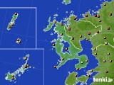 長崎県のアメダス実況(気温)(2017年07月19日)