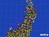 2017年07月20日の東北地方のアメダス(日照時間)