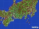 東海地方のアメダス実況(気温)(2017年07月21日)