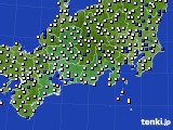 東海地方のアメダス実況(風向・風速)(2017年07月21日)