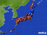 アメダス実況(日照時間)(2017年07月22日)