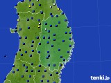 岩手県のアメダス実況(日照時間)(2017年07月22日)