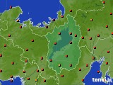 滋賀県のアメダス実況(気温)(2017年07月22日)