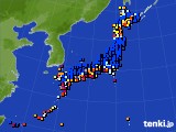 アメダス実況(日照時間)(2017年07月24日)