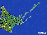 2017年07月24日の道東のアメダス(日照時間)