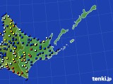 道東のアメダス実況(日照時間)(2017年07月24日)