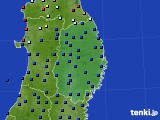 岩手県のアメダス実況(日照時間)(2017年07月24日)