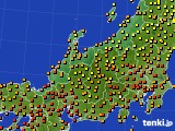 北陸地方のアメダス実況(気温)(2017年07月24日)