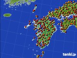 九州地方のアメダス実況(気温)(2017年07月24日)