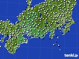 東海地方のアメダス実況(風向・風速)(2017年07月24日)