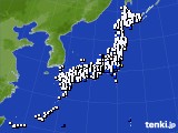 アメダス実況(風向・風速)(2017年07月24日)