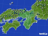 近畿地方のアメダス実況(降水量)(2017年07月25日)
