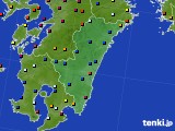 宮崎県のアメダス実況(日照時間)(2017年07月28日)