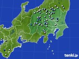 関東・甲信地方のアメダス実況(降水量)(2017年07月29日)