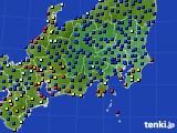 関東・甲信地方のアメダス実況(日照時間)(2017年07月29日)