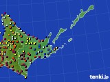 道東のアメダス実況(日照時間)(2017年07月29日)