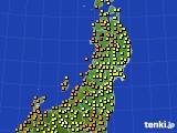 東北地方のアメダス実況(気温)(2017年07月29日)