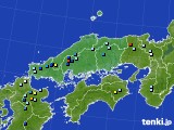 中国地方のアメダス実況(降水量)(2017年07月31日)