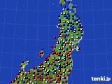 2017年07月31日の東北地方のアメダス(日照時間)