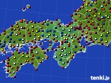 近畿地方のアメダス実況(日照時間)(2017年07月31日)