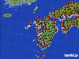 2017年07月31日の九州地方のアメダス(気温)