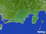 2017年07月31日の静岡県のアメダス(風向・風速)