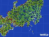 2017年08月01日の関東・甲信地方のアメダス(日照時間)