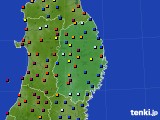 2017年08月01日の岩手県のアメダス(日照時間)