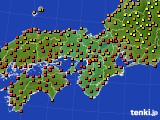 近畿地方のアメダス実況(気温)(2017年08月01日)