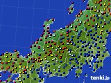 北陸地方のアメダス実況(日照時間)(2017年08月02日)